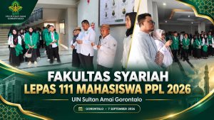 Fakultas Syariah UIN Sultan Amai Gorontalo Lepas 111 Mahasiswa PPL Tahun 2026